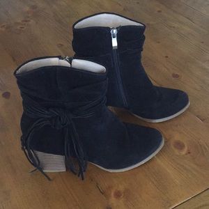 AMS- Black Suede Boots